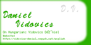 daniel vidovics business card